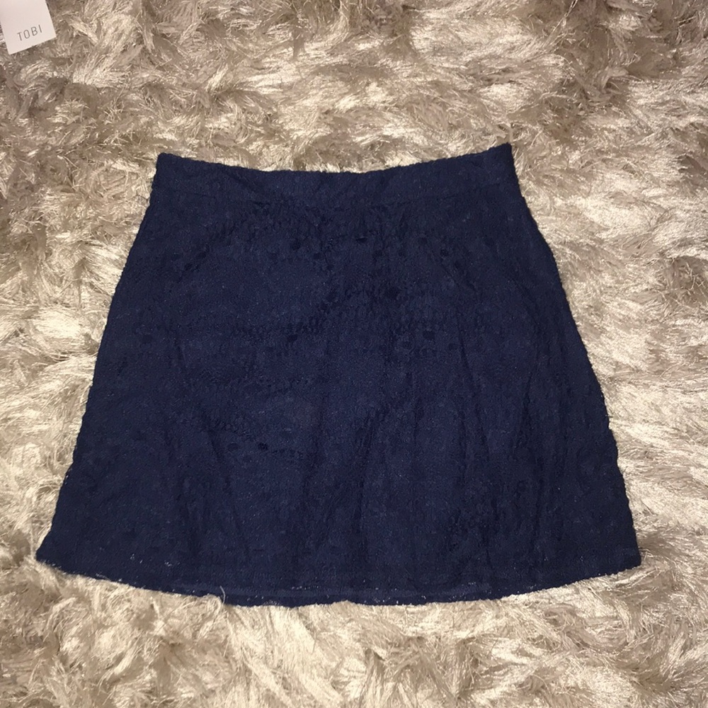 Forever 21 Navy Lace Skirt